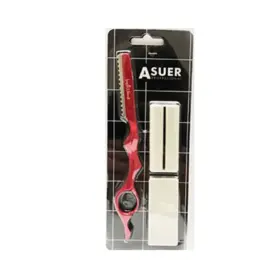 Asuer Navaja Metálica Bellissima Con Protector Y Portacuchillas